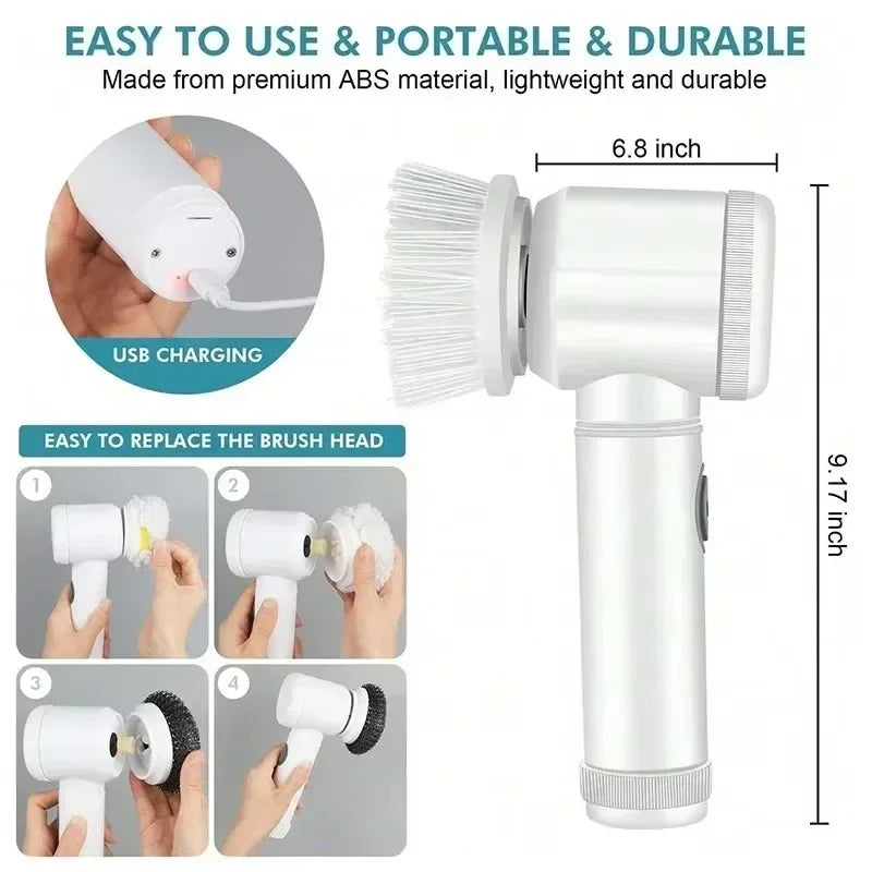 Effortless Clean Cordless Spin Scrubber